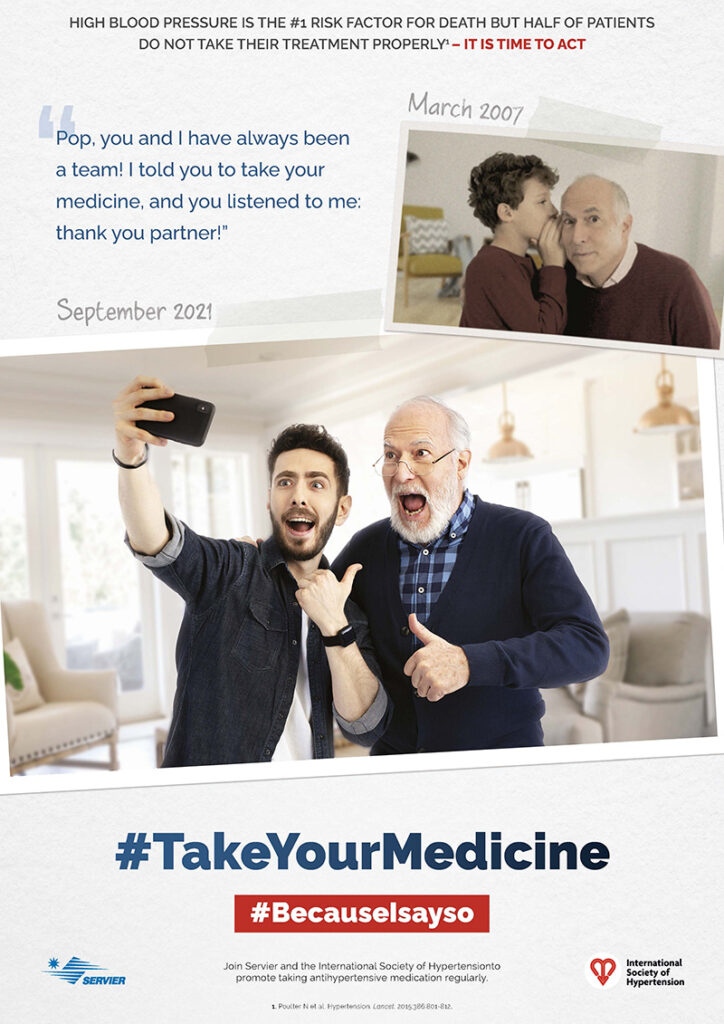 Poster de la campagne #TakeYourMedicine #BecauseIsayso
