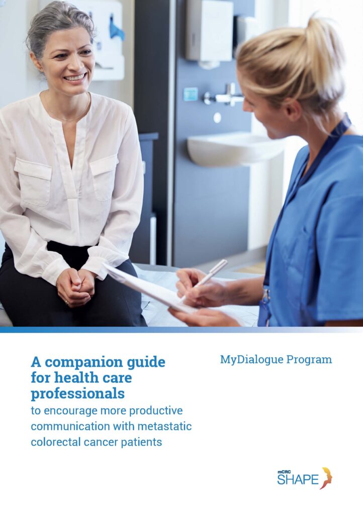 Cover of the MyDialogue patient brochure
