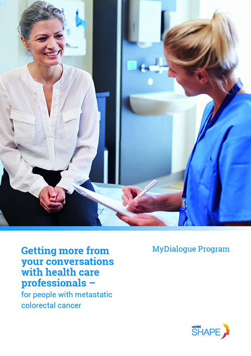 Cover of the MyDialogue brochure for health professionals