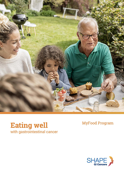 Couverture de la brochure MyFood pour les patients