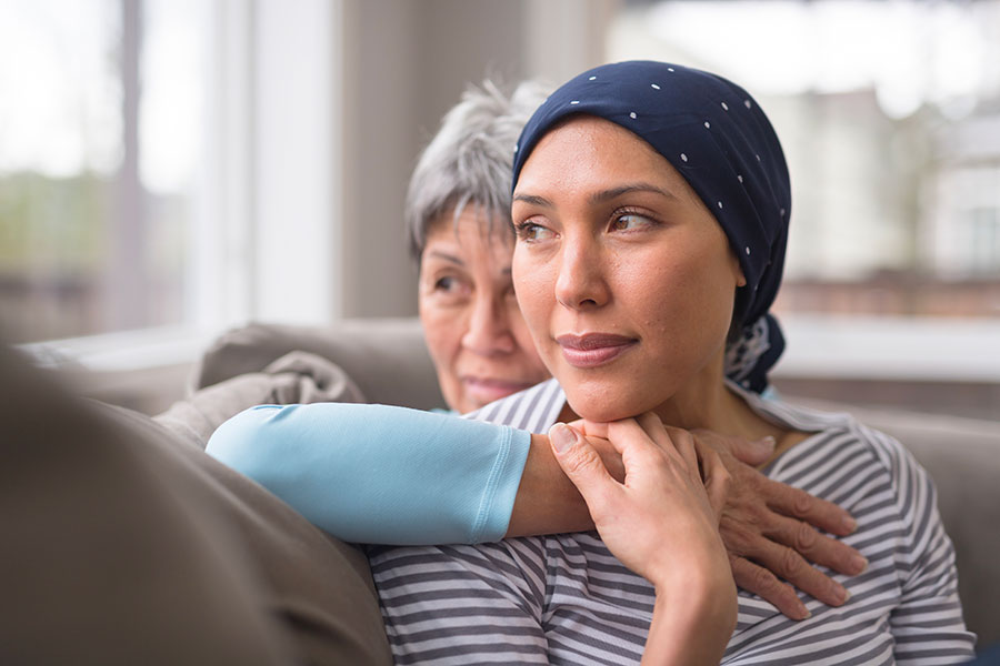 Photo of a gastric cancer patient