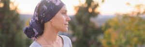Photo of a woman with cancer