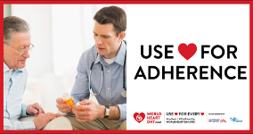 Poster of the #UseYourHeartForAdherence campaign