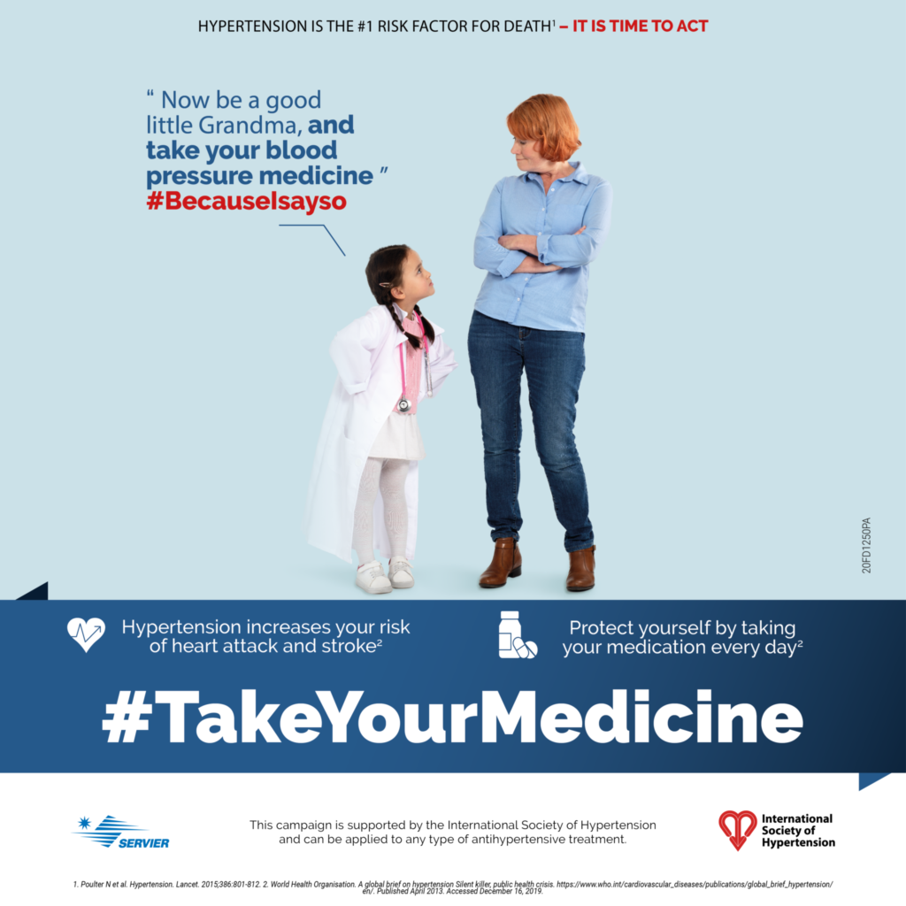 Poster de la campagne BecauseIsayso #TakeYourMedicines