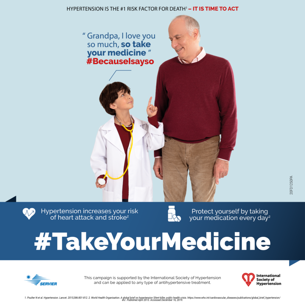 Poster of the BecauseIsayso #TakeYourMedicines campaign