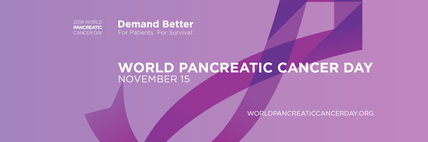 Visual of the World Pancreatic Cancer Day 2018 campaign