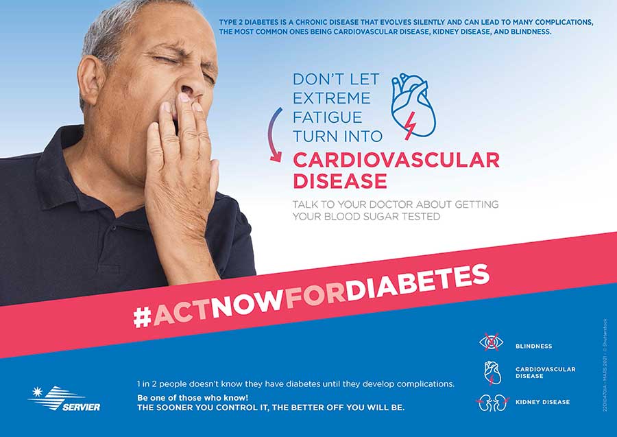 Poster of the #ActNowForDiabetes campaign