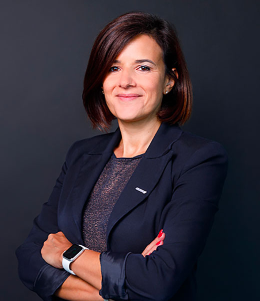 Portrait de Virginie Dominguez, Vice-Présidente Exécutive Digital, Data et Systèmes d’Information