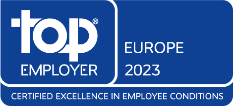 Label of TOP Employer Europe 2023