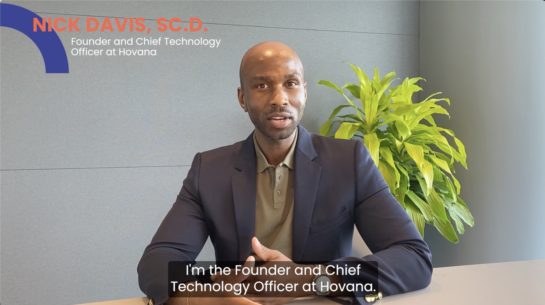 Cover of the video: Testimonial of Nick Davis, CEO of Hovana